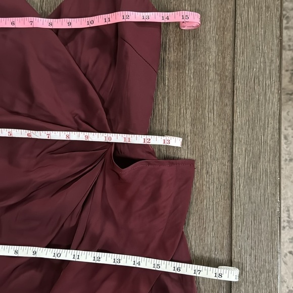 Selfie Leslie Dream of Me Midi Dress Wine XS - Picture 13 of 14